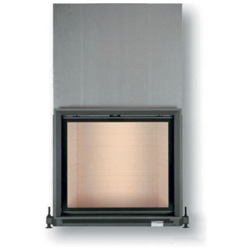 BRUNNER STIL KAMIN horevýsuvné dvierka 75/90 rovné sklo čierne pre EOS/EAS jednoduché presklenie